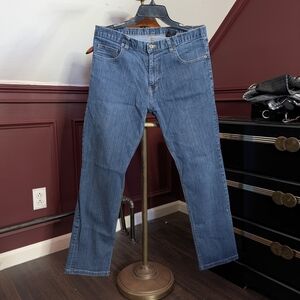 DEARBORN DENIM Blue MiUSA Slim Straight Branded Denim Jeans 34